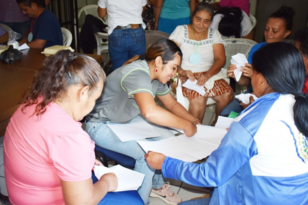 Photo of women leaders working together in a group 