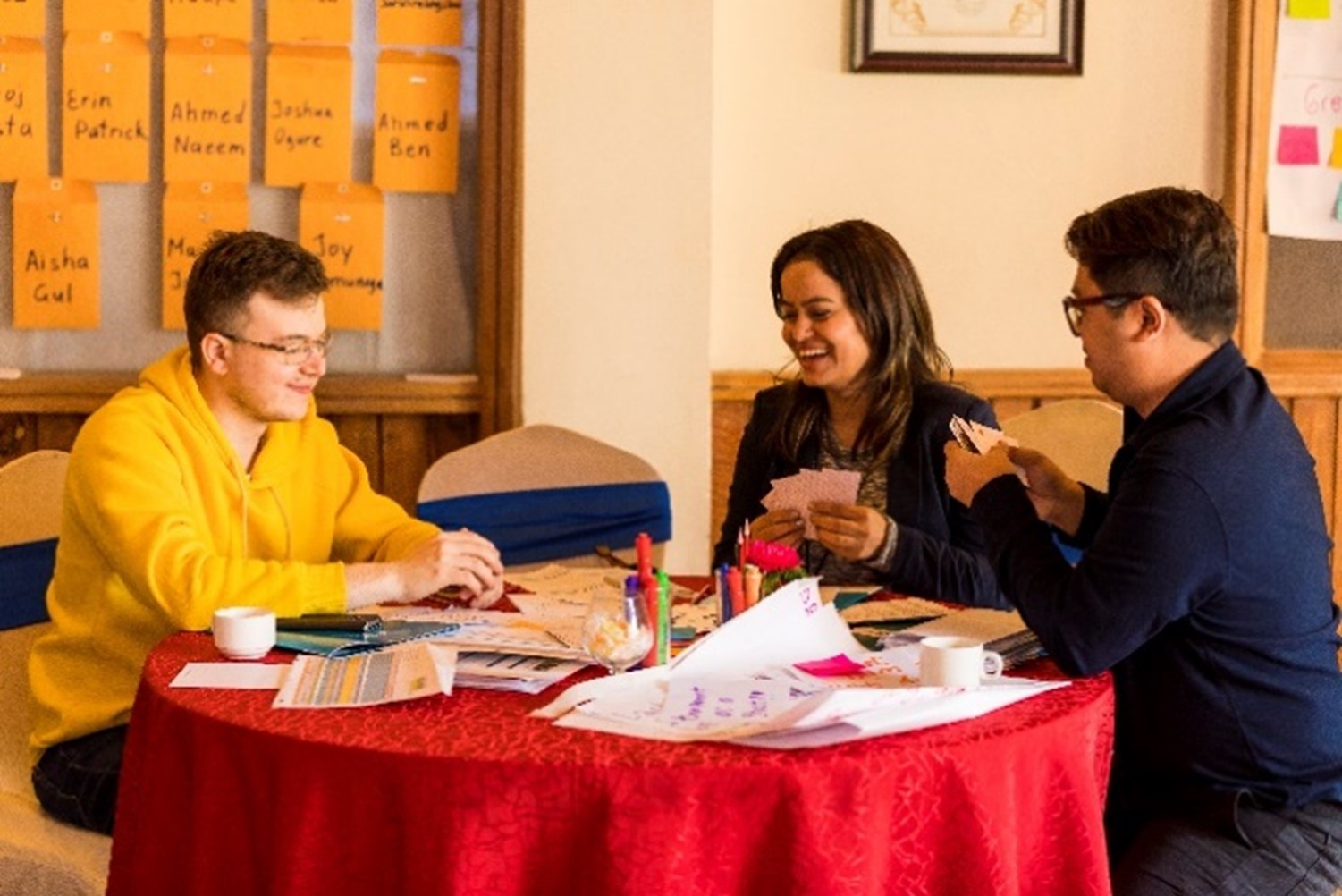 CSP Alumni connecting at an alumni event in Nepal in 2019